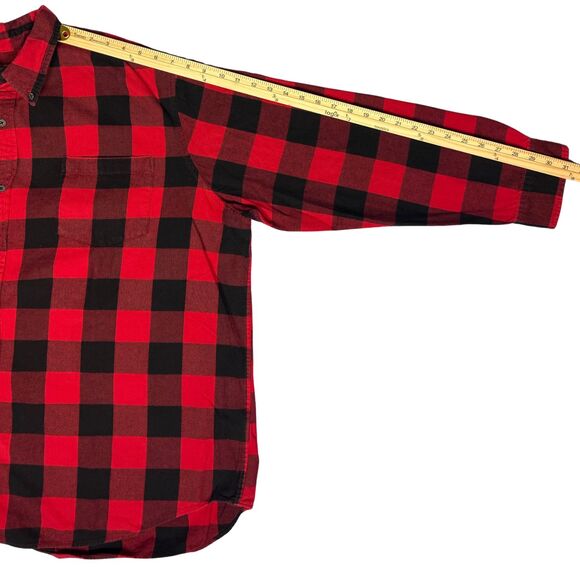 Foundry Mens Super Soft Shirt Flannel Buffalo Check Button Up Pocket 3XL Y2K - Picture 5 of 8